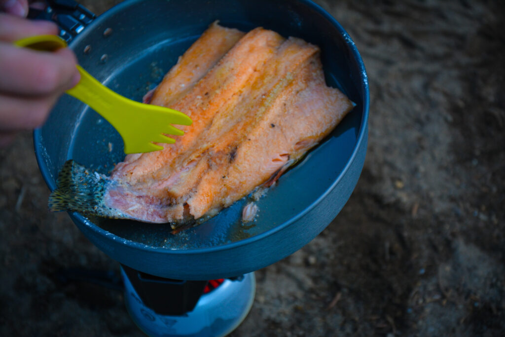 Jason_Brooks_BackCountry_Trout_cooking